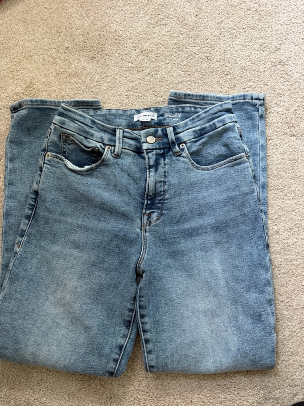 Good American Good Legs Straight Jeans - Picture 3 of 6